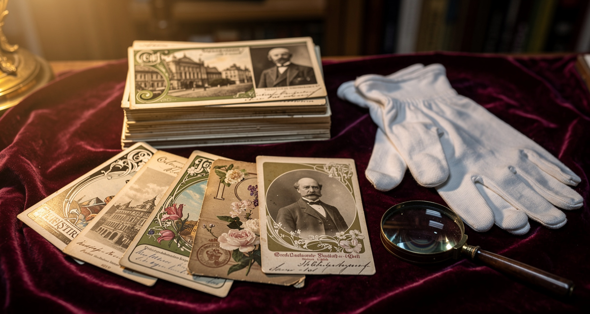 Ansichtskarten verkaufen - alte Postkarten mit Jugendstil-Motiven aus dem frühen 20. Jahrhundert