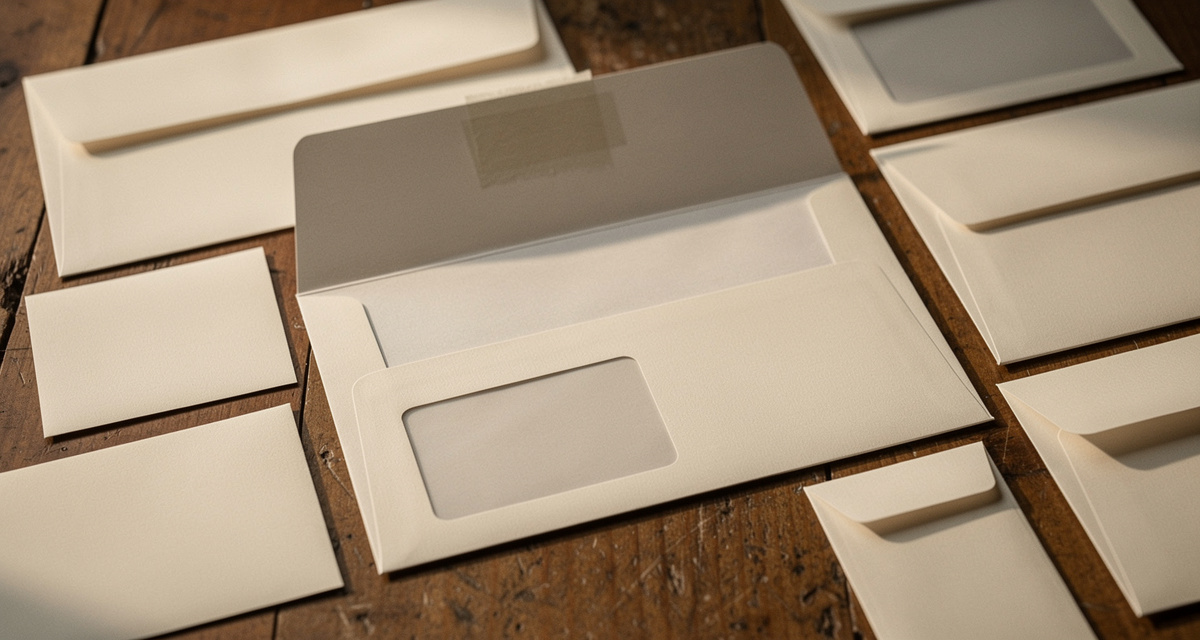 Briefumschläge in den Formaten C6, DIN lang und C4 im Überblick